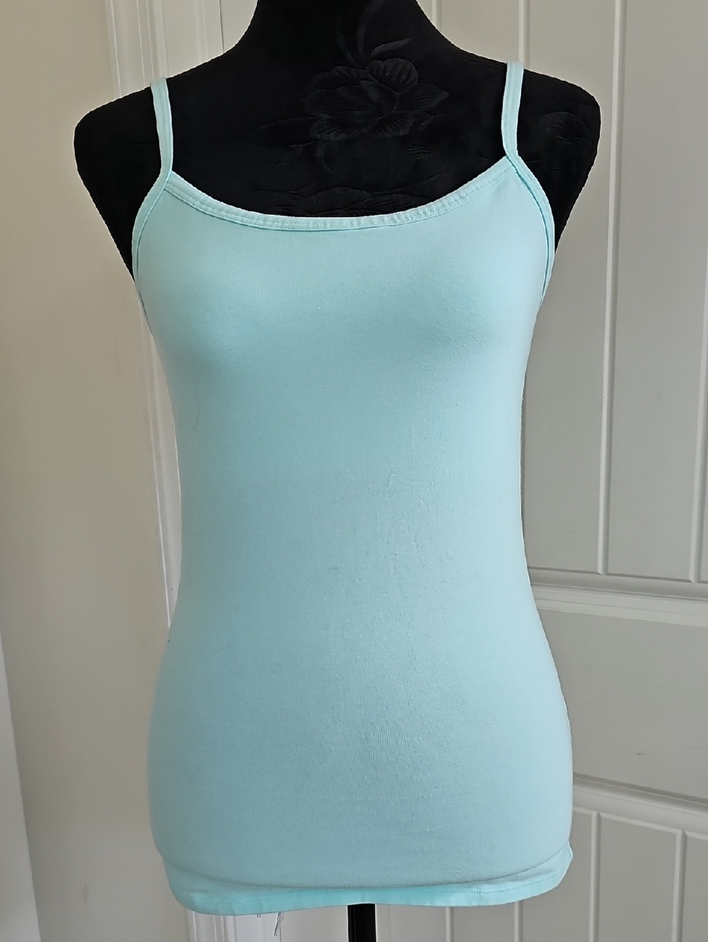 Victorias Secret Bra Top Light Aqua Spaghetti Strap Cami, Small